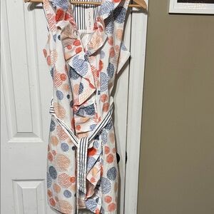 Colorful Polka Dot Ruffle Dress